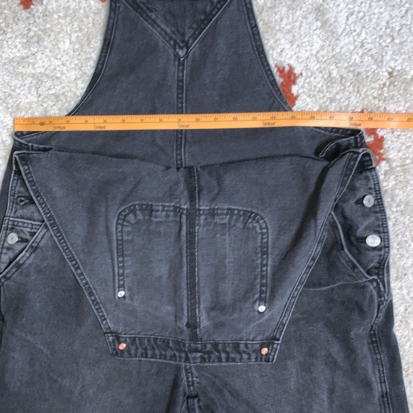 NWOT- Old Navy- Sz 16Tall- Black Denim Slouchy Overalls - Picture 12 of 12